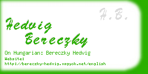 hedvig bereczky business card